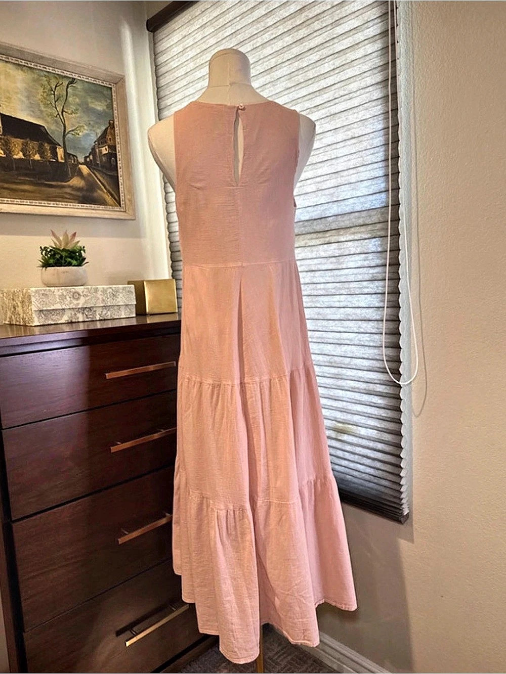 A New Day Sleeveless Tiered Midi Dress. Size XS - Picture 3 of 6